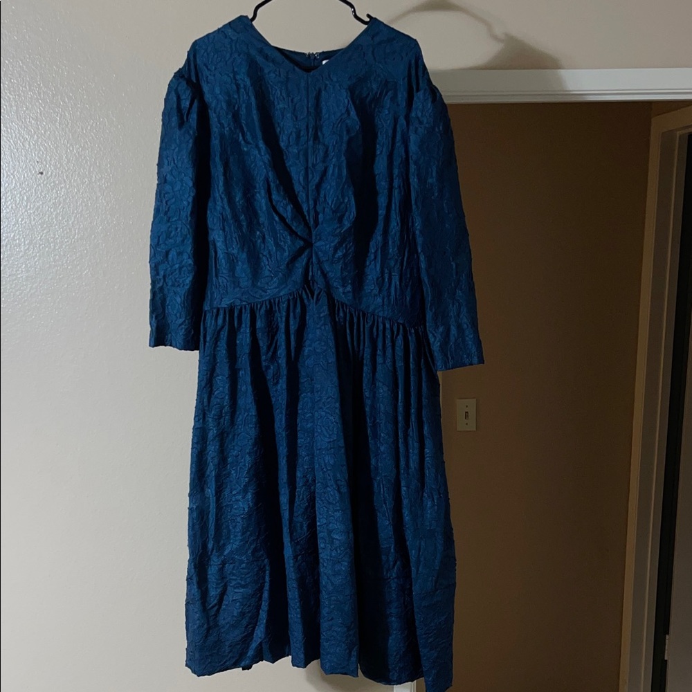 Dainty Jewells Blue Lace Midi Dress